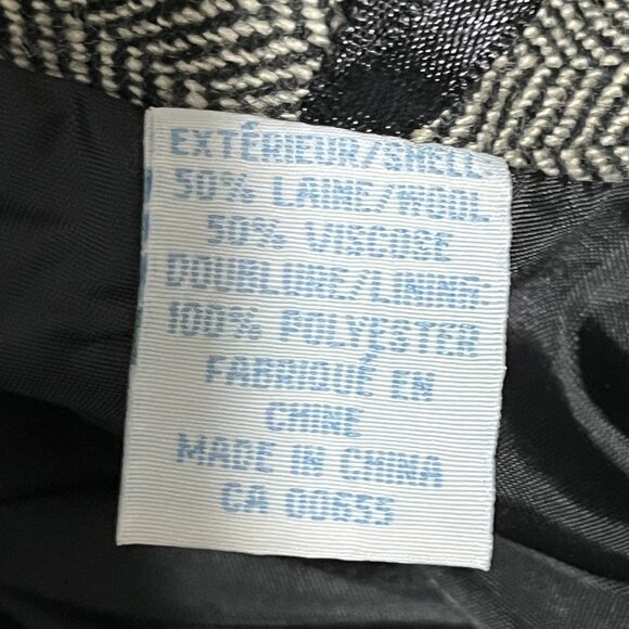 Smart Set Juniors Vintage Wool Blend Skirt Sz 13 Herringbone Academia Old Money - Picture 7 of 8